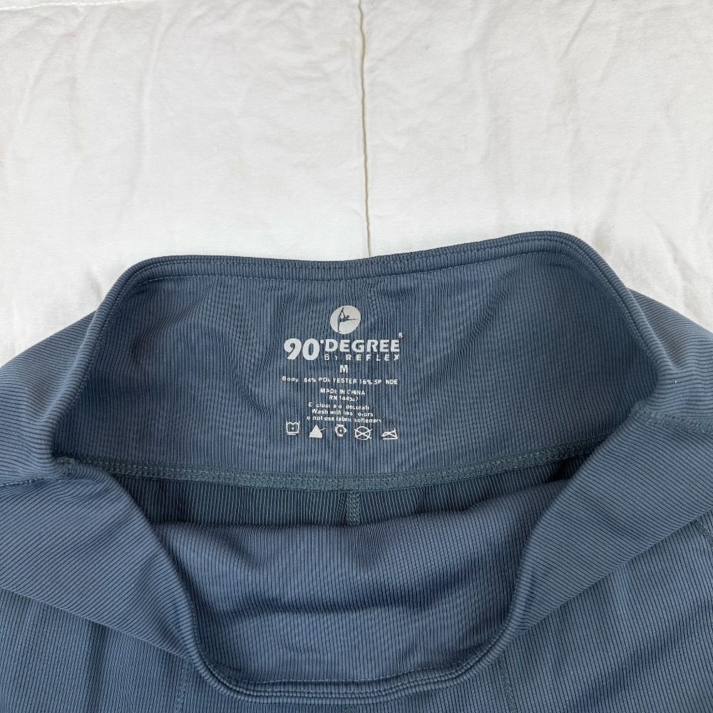 90 Degree Navy Athletic Jogger with pockets High Waist Medium - Picture 3 of 5